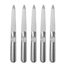 5 x Dual Sided Stainless Steel Metal Nail Art File Manicure Tool New Dzjo Pedic