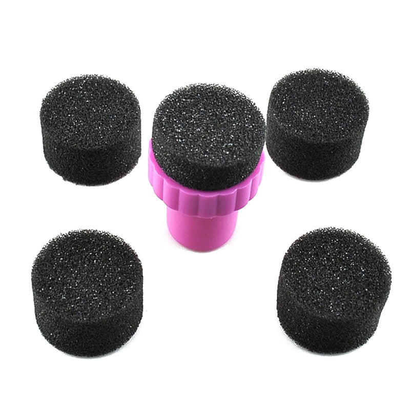 8 Set DIY Nail Art Sponge Stamp Stamping Polish Template Transfer Manicure Tool