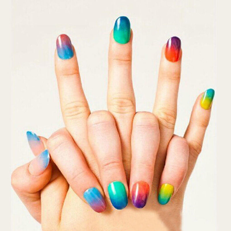 8 Set DIY Nail Art Sponge Stamp Stamping Polish Template Transfer Manicure Tool