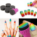 8 Set DIY Nail Art Sponge Stamp Stamping Polish Template Transfer Manicure Tool