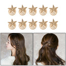10x Women Star Shaped Swirl Spiral Hair Clip Barrettes Hair Jewelry New Hot