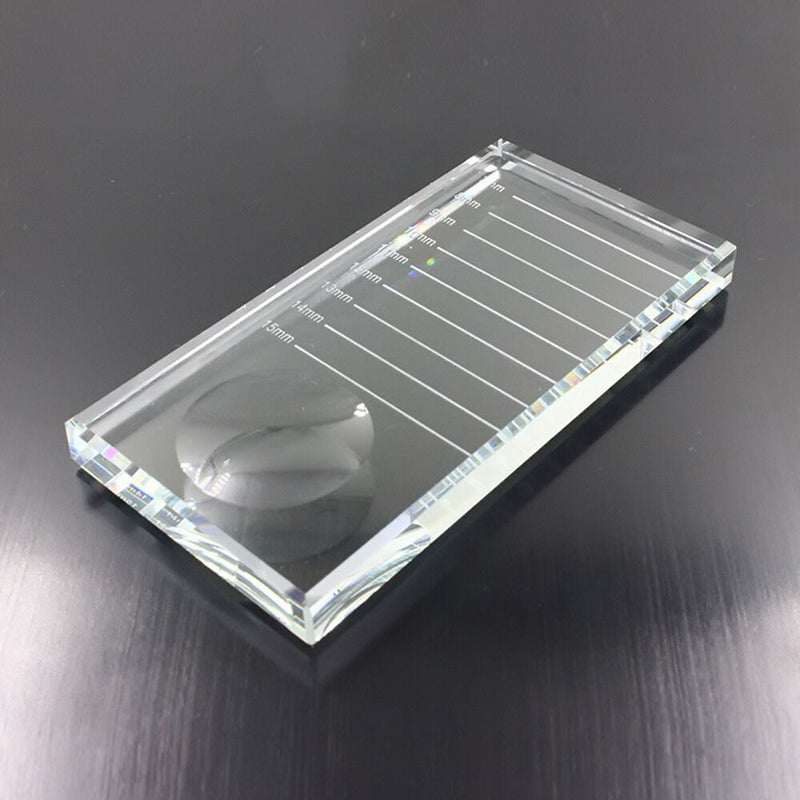 Glue Pallet Lash Holder Pad For Individual Eyelash Extensions Tool Glass Clear