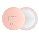 1pcs Cosmetic Mini Portable Pocket LED Makeup Mirror with Light Battery Powered