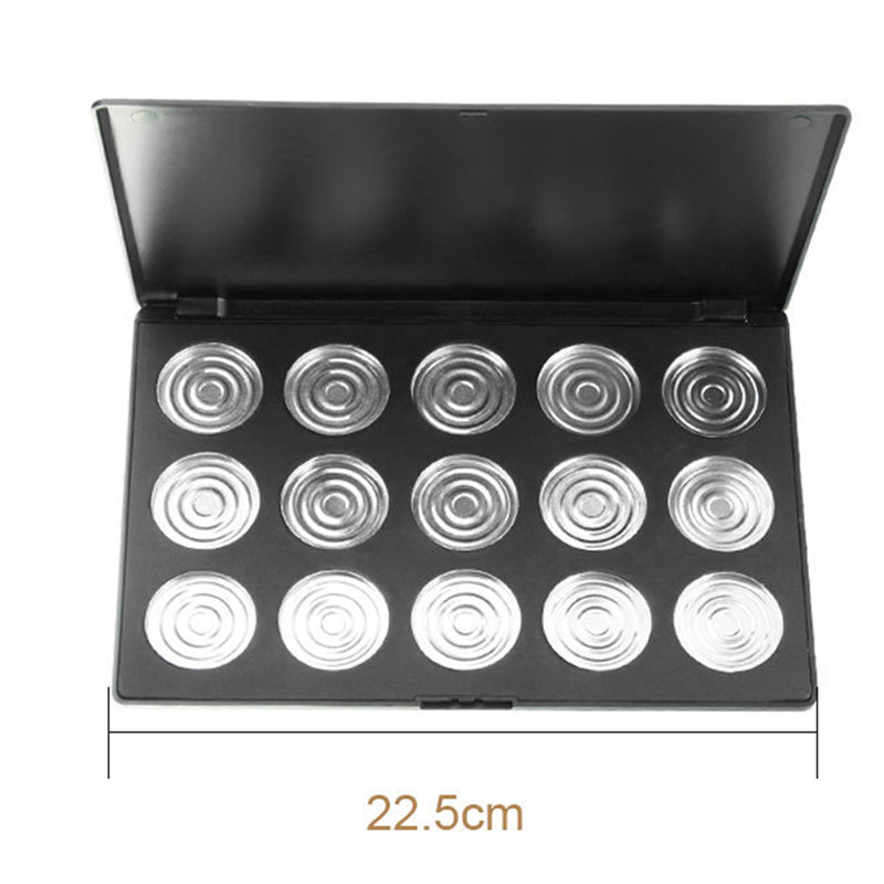 Black Makeup Palette Empty Eyeshadow Blusher Cases Cosmetic Collection Small