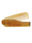 1pcs Folding Home Anti-static Ox Horn Comb For Hair Care Massage High Quality