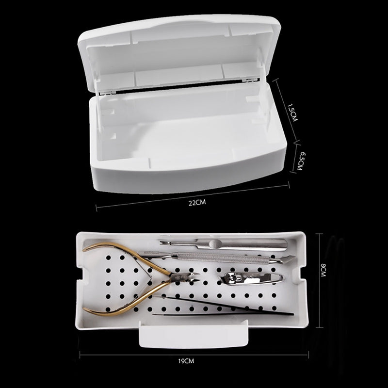 Sterilizer Tray Box Sterilizing Clean Nail Art Salon Manicure Tool HT KIU