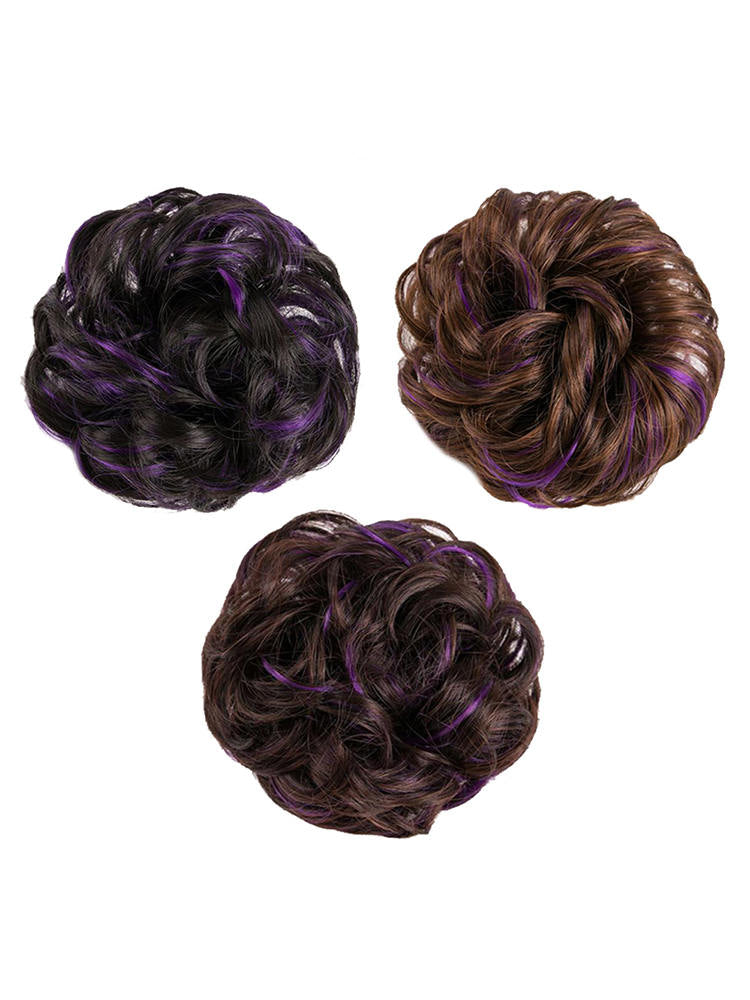Wig Hair Wig Headdress Scrunchy Hair Donut Hair Ring Hair Band Wig Lady Fashion