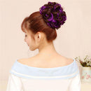 Synthetic Elasticated Hair Scrunchie Messy Bun Wrap Hairpiece Curly Wavy Spiky