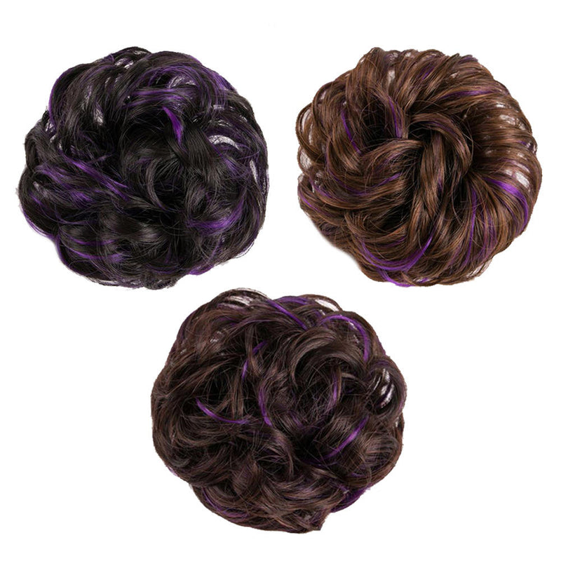 Wig Hair Wig Headdress Scrunchy Hair Donut Hair Ring Hair Band Wig Lady Fashion