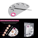 Stainless Steel Plate Spatula Eyeshadow Nail Polish Color Mixing Palette tr jt e