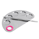 Stainless Steel Plate Spatula Eyeshadow Nail Polish Color Mixing Palette tr jt e