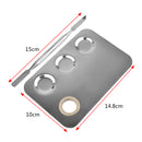 Stainless Steel Nail Art Makeup Cosmetic Mixing Palette With Spatula tool
