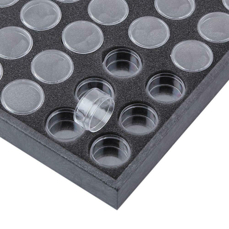 25 Grids Nail Art Empty Glitter Powder Beads Display Box Cases Container New