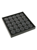 25 Grids Nail Art Empty Glitter Powder Beads Display Box Cases Container New