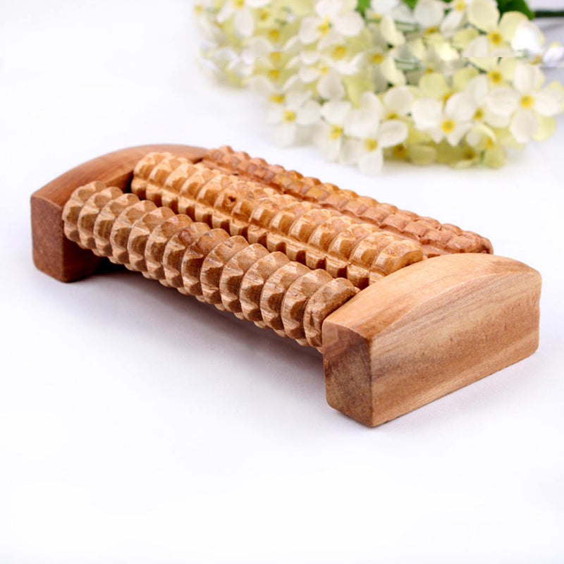 3pcs Wood Roller Massager Tool Reflexology Hand Foot Back Body Therapy Relax New