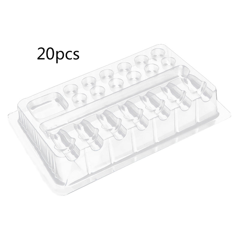 20Pcs/Box Plastic Tattooed Disposable Color Holder Nice Fashion