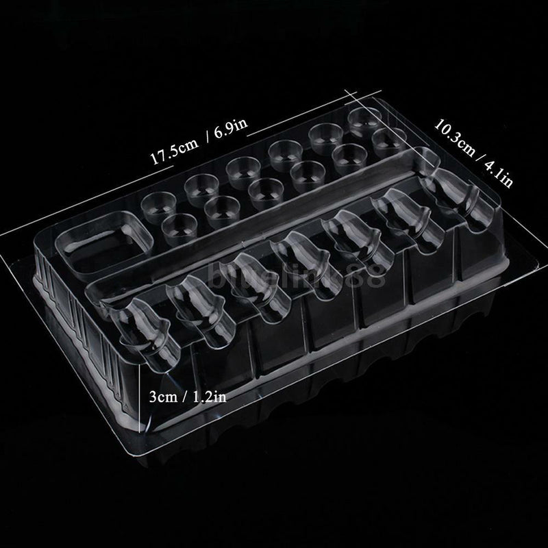 20Pcs/Box Plastic Tattooed Disposable Color Holder Nice Fashion