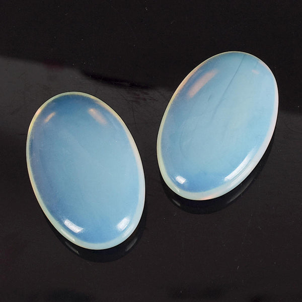 1pc Natural Quartz Crystal Palm Tumbled Stone Healing Specimen Massage New