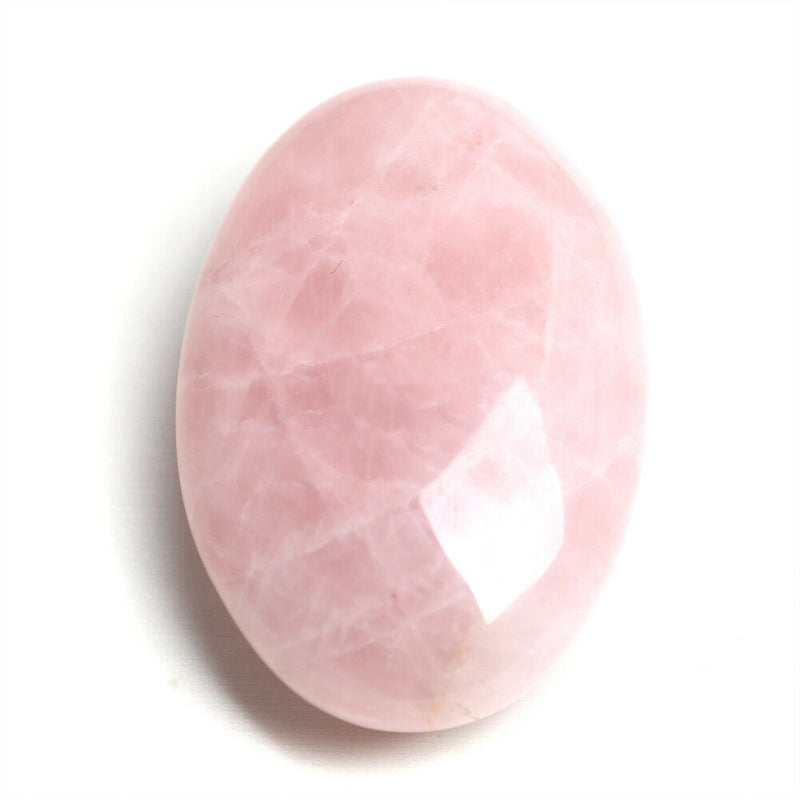 Natural Rose Quartz Crystal Healing Massage Wands Stone Massage Reiki Stick