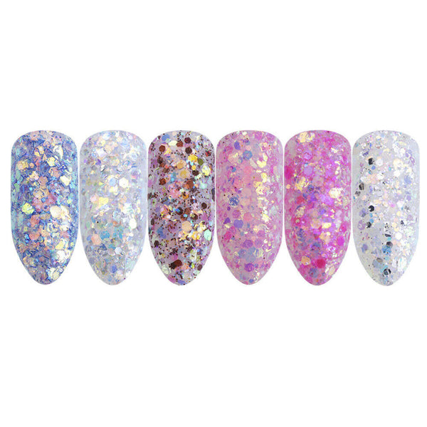 Mermaid Effect Glitter Nail Art Powder Dust Magic Glimmer Trend Holographic HY R