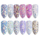 Mermaid Effect Glitter Nail Art Powder Dust Magic Glimmer Trend Holographic HY R