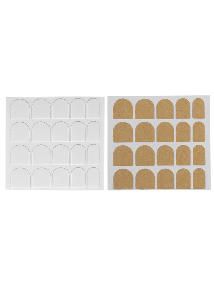 20 Sheets Double Sided Clear Adhesive Stickers False Nail Art Tip Tabs Glue au