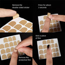 20 Sheets Double Sided Clear Adhesive Stickers False Nail Art Tip Tabs Glue au