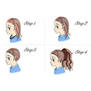 Kinky Curly Synthetic Ombre Hairstyle Brown Hair For Women Full Wigs Long Wavy