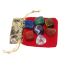 7pcs Red Jasper Chakra Reiki Healing Gemstones Stone Home Office Decor  mdff