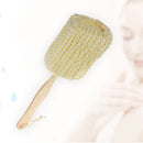 Long-Handled-Wooden Loofah Back Scrubber Spa Sponge Shower Bath Sisal Brush JF