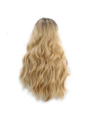 Ladies Curly Long Wig Hair Wavy Ombre Blonde Natural Synthetic Full Wigs Costum