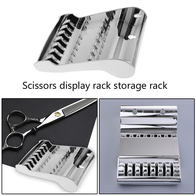 Double Case Stylish Scissors Holder for Salon Station, Barber Shop, Shears Rack