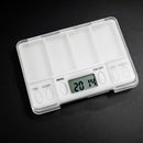 1xMulti-Alarm 8 Times Timer 4 Grids Pills Reminder Storage Case Medicine Box