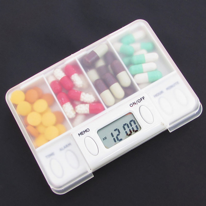 Lifemax Pill Case Box Alarm Timer Reminder Tablet Storage Medicine Organiser