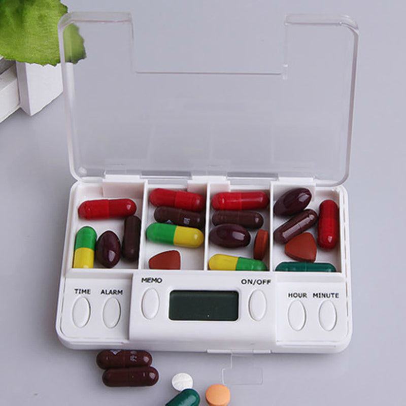 Lifemax Pill Case Box Alarm Timer Reminder Tablet Storage Medicine Organiser