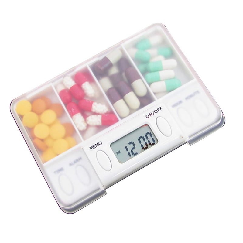 Lifemax Pill Case Box Alarm Timer Reminder Tablet Storage Medicine Organiser