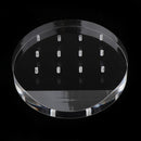 12 Holes Transparent Box Acrylic Holder for Nail Grinding Head Nail Art Tools
