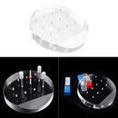 12 Holes Transparent Box Acrylic Holder for Nail Grinding Head Nail Art Tools