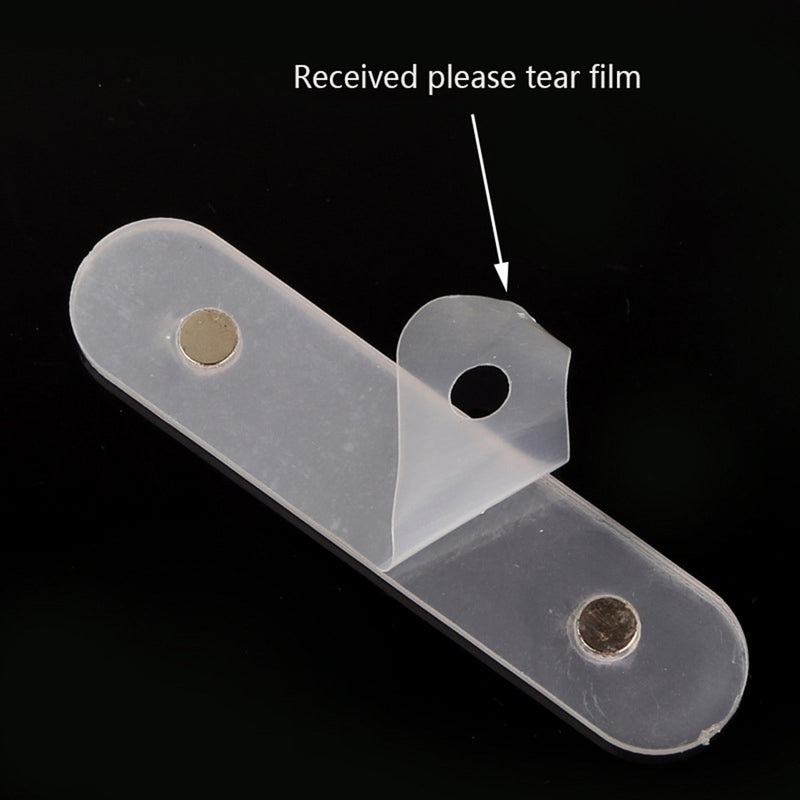 10pcs Magnetic Nail Art Display Stand Transparent Acryl Gel Polish Holder Strip