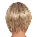 Short Curly Wigs Blonde Bob Fluffy Hair Wigs with Bangs Natural Daily Party Wig