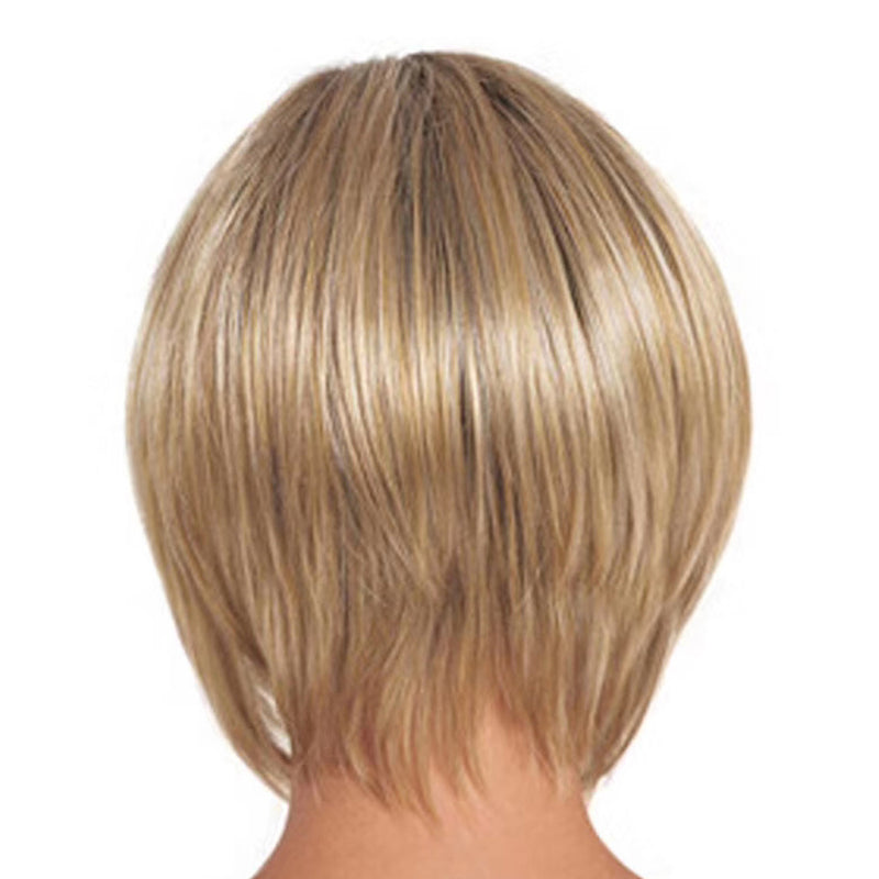 Short Curly Wigs Blonde Bob Fluffy Hair Wigs with Bangs Natural Daily Party Wig
