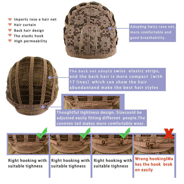 Short Curly Wigs Blonde Bob Fluffy Hair Wigs with Bangs Natural Daily Party Wig