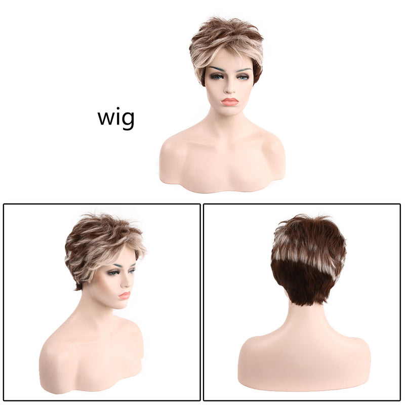 Short Straight Bob Hair Full Synthetic Black Wigs for Women Natural Looking wigs