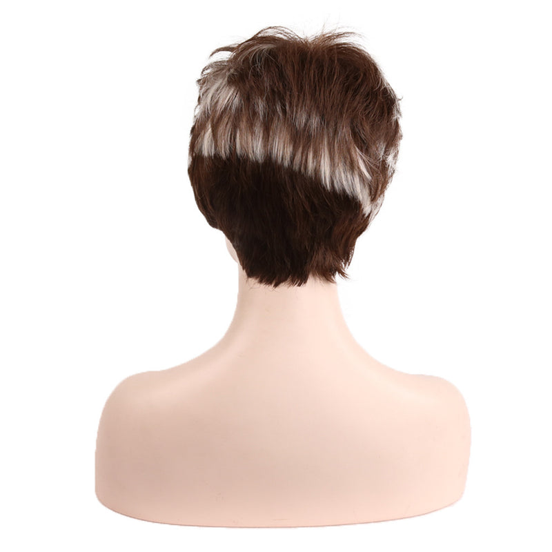 Short Straight Bob Hair Full Synthetic Black Wigs for Women Natural Looking wigs