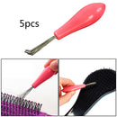 Comb Hair Brush Cleaner Cleaning Remover Embedded Tool Plastic Handle W R Q