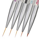 5X Nail Pen Dotting UV Liner Painting 2-Way Gel Drawing Brush Polish Art Tools