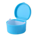 5pcs Denture Bath Box Case Dental False Teeth Cleaning Container Tray With Net