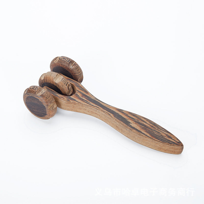 Roll Massager Back Neck Full Body Massage Roller Wood Fatigue Relieve Tool