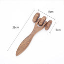 Roll Massager Back Neck Full Body Massage Roller Wood Fatigue Relieve Tool