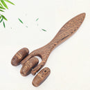 Roll Massager Back Neck Full Body Massage Roller Wood Fatigue Relieve Tool